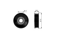 Tensioner Pulley, v-ribbed belt DriveAlign® T38030 Gates