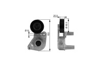 Tensioner Pulley, v-ribbed belt DriveAlign® T38149 Gates