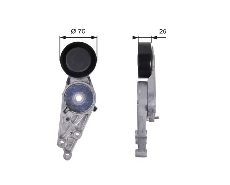 Tensioner Pulley, v-ribbed belt DriveAlign® T38151 Gates