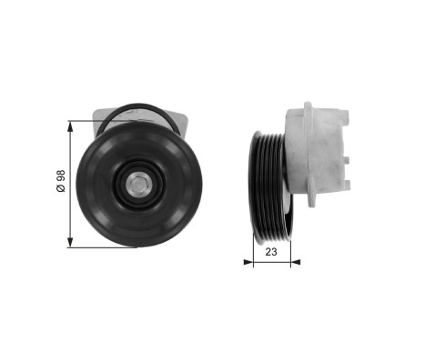 Tensioner Pulley, v-ribbed belt DriveAlign® T38203 Gates