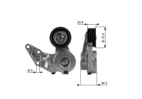 Tensioner Pulley, v-ribbed belt DriveAlign® T38208 Gates