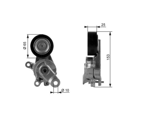 Tensioner Pulley, v-ribbed belt DriveAlign® T38209 Gates