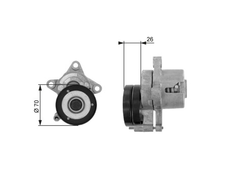 Tensioner Pulley, v-ribbed belt DriveAlign® T38283 Gates