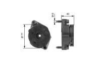 Tensioner Pulley, v-ribbed belt DriveAlign® T38345 Gates