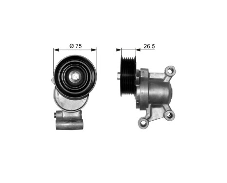 Tensioner Pulley, v-ribbed belt DriveAlign® T38357 Gates
