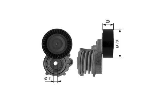 Tensioner Pulley, v-ribbed belt DriveAlign® T38384 Gates