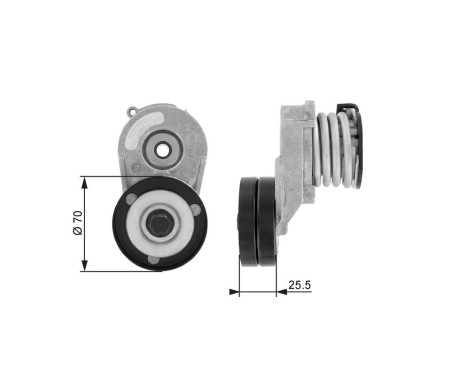 Tensioner Pulley, v-ribbed belt DriveAlign® T38432 Gates