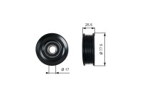 Tensioner Pulley, v-ribbed belt DriveAlign® T38478 Gates