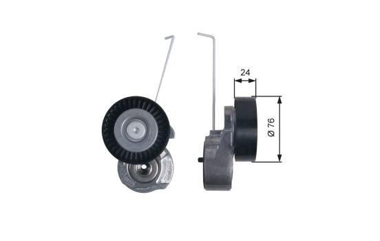 Tensioner Pulley, v-ribbed belt DriveAlign® T38495 Gates