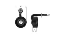 Tensioner Pulley, v-ribbed belt DriveAlign® T39020 Gates