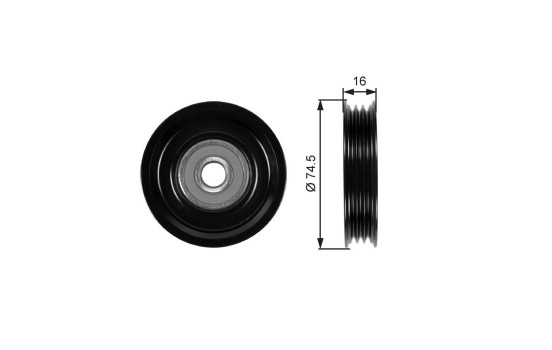 Tensioner Pulley, v-ribbed belt DriveAlign® T39028 Gates