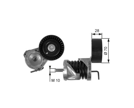 Tensioner Pulley, v-ribbed belt DriveAlign® T39085 Gates