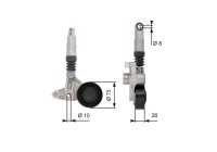 Tensioner Pulley, v-ribbed belt DriveAlign® T39099 Gates
