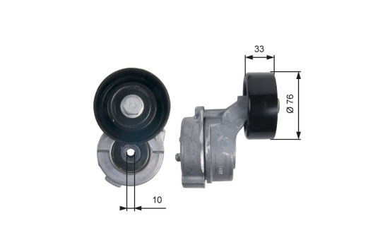 Tensioner Pulley, v-ribbed belt DriveAlign® T39134 Gates