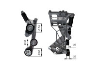 Tensioner Pulley, v-ribbed belt DriveAlign® T39136 Gates