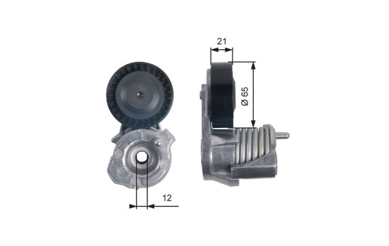 Tensioner Pulley, v-ribbed belt DriveAlign® T39145 Gates