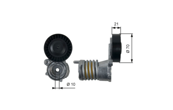 Tensioner Pulley, v-ribbed belt DriveAlign® T39157 Gates