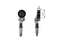 Tensioner Pulley, v-ribbed belt DriveAlign® T39158 Gates