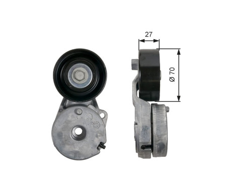 Tensioner Pulley, v-ribbed belt DriveAlign® T39162 Gates