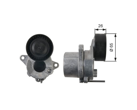Tensioner Pulley, v-ribbed belt DriveAlign® T39165 Gates