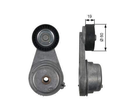 Tensioner Pulley, v-ribbed belt DriveAlign® T39190 Gates