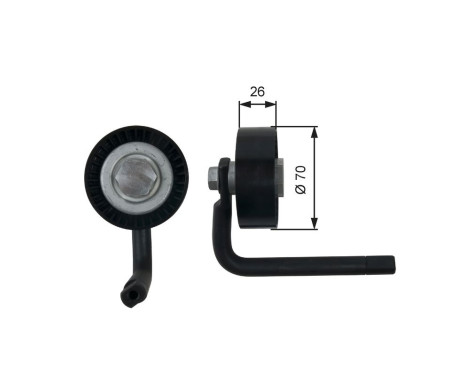 Tensioner Pulley, v-ribbed belt DriveAlign® T39202 Gates