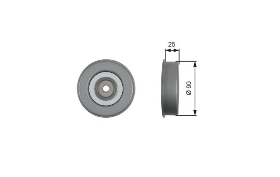 Tensioner Pulley, v-ribbed belt DriveAlign® T39245 Gates