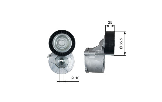 Tensioner Pulley, v-ribbed belt DriveAlign® T39281 Gates