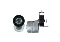 Tensioner Pulley, v-ribbed belt DriveAlign® T39353 Gates