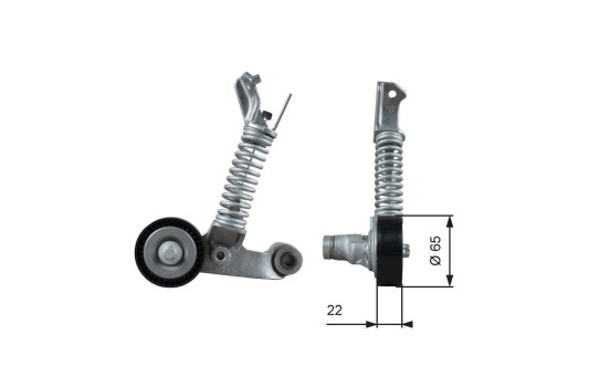 Tensioner Pulley, v-ribbed belt DriveAlign® T39373 Gates