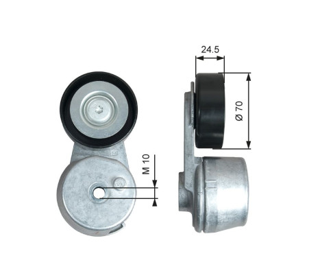 Tensioner Pulley, v-ribbed belt DriveAlign® T39375 Gates