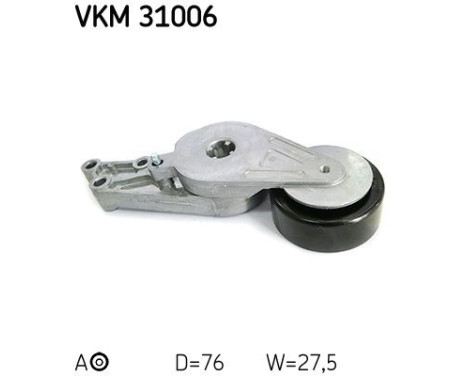 Tensioner Pulley, v-ribbed belt VKM 31006 SKF, Image 2