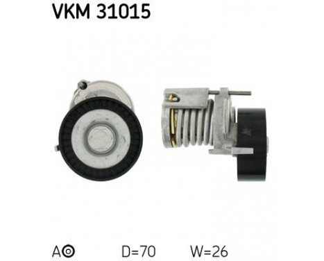 Tensioner Pulley, v-ribbed belt VKM 31015 SKF, Image 2