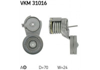 Tensioner Pulley, v-ribbed belt VKM 31016 SKF