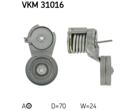 Tensioner Pulley, v-ribbed belt VKM 31016 SKF