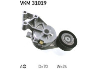 Tensioner Pulley, v-ribbed belt VKM 31019 SKF