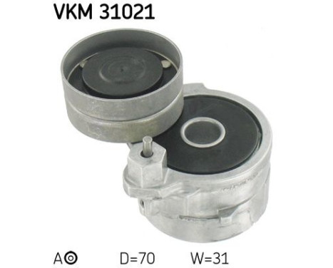 Tensioner Pulley, v-ribbed belt VKM 31021 SKF