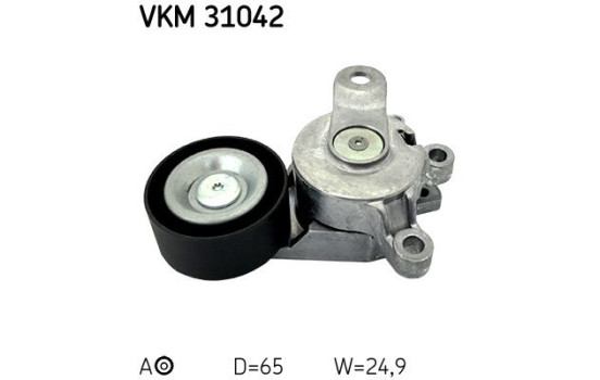 Tensioner Pulley, v-ribbed belt VKM 31042 SKF