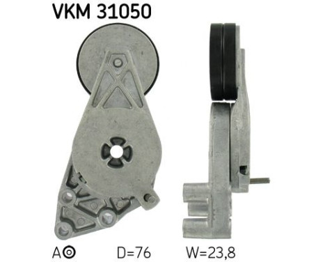 Tensioner Pulley, v-ribbed belt VKM 31050 SKF