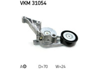 Tensioner Pulley, v-ribbed belt VKM 31054 SKF