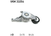 Tensioner Pulley, v-ribbed belt VKM 31054 SKF