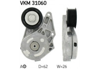 Tensioner Pulley, v-ribbed belt VKM 31060 SKF