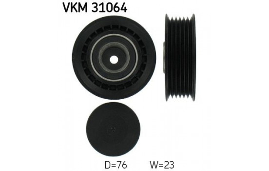 Tensioner Pulley, v-ribbed belt VKM 31064 SKF