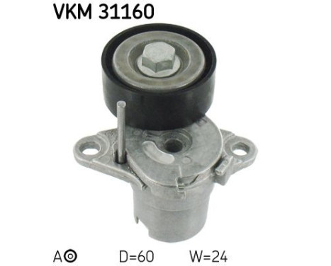 Tensioner Pulley, v-ribbed belt VKM 31160 SKF