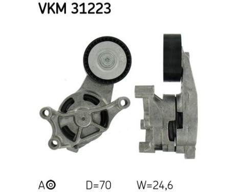 Tensioner Pulley, v-ribbed belt VKM 31223 SKF