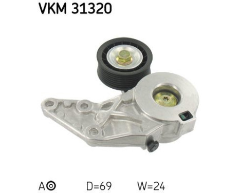 Tensioner Pulley, v-ribbed belt VKM 31320 SKF