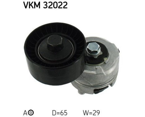Tensioner Pulley, v-ribbed belt VKM 32022 SKF