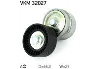 Tensioner Pulley, v-ribbed belt VKM 32027 SKF