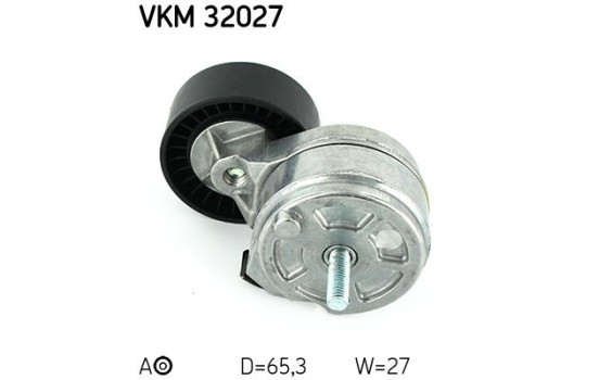Tensioner Pulley, v-ribbed belt VKM 32027 SKF, Image 2