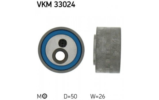 Tensioner Pulley, v-ribbed belt VKM 33024 SKF
